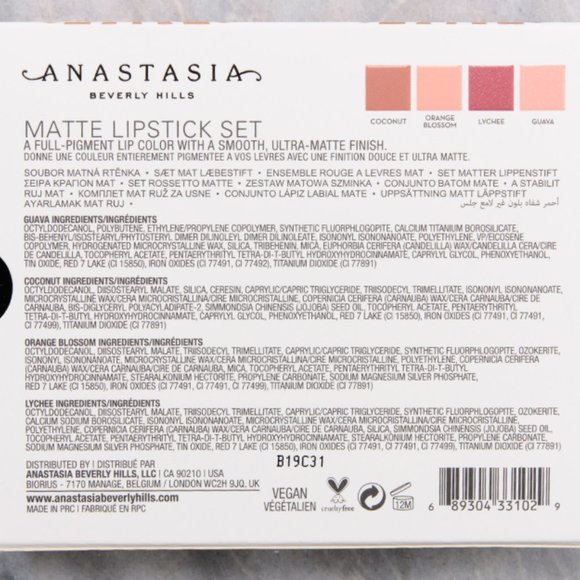 Anastasia ABH 4PC Mini Matte Lipstick Set - Picture 15 of 15